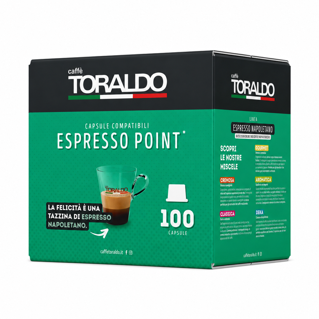 Expresso Onpoint Espresso Point Classica Tobolky 100ks – Toraldo | WOW CHE CAFFÈ