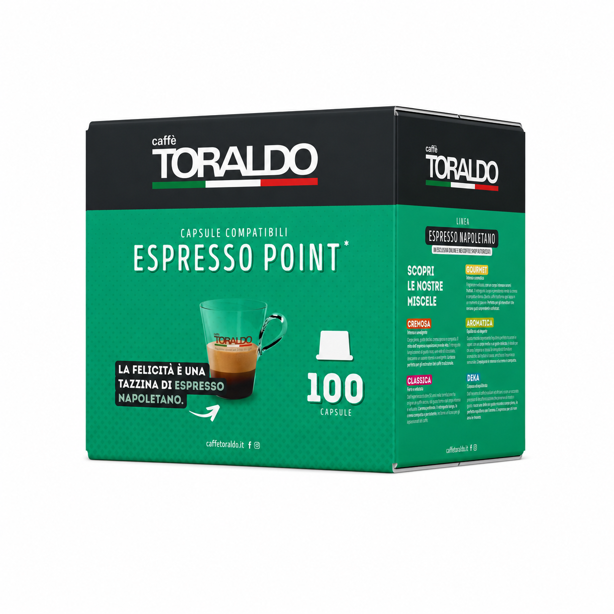 ESPRESSO POINT CLASSICA CAPSULE 100 PEZZI - TORALDO