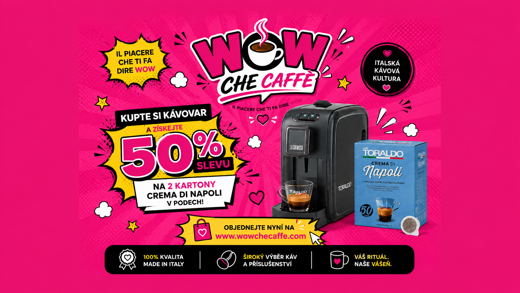 KAVOVAR PLUS KAPSLE 50%