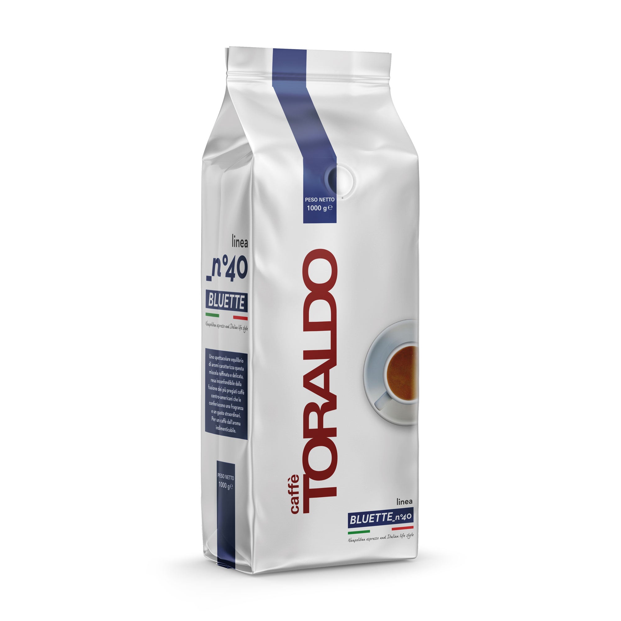 MISCELA LINEA BLUETTE – ZRNKOVÁ KÁVA 1 KG – TORALDO 60%ARABICA