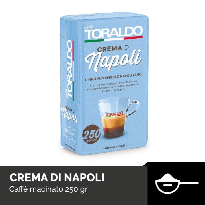 TORALDO CREMA DI NAPOLI – CAFFÈ MACINATO 250 G