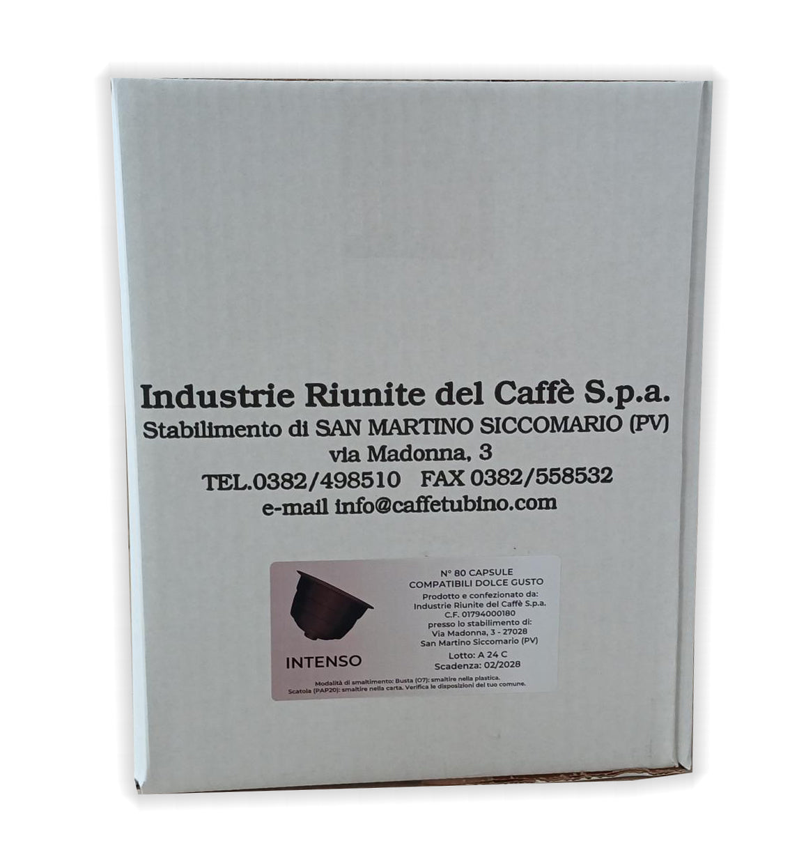 INTENSO – KAPSLE DOLCE GUSTO 80 KS – TUBINO