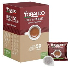 FORTE E CREMOSO – BOX KÁVOVÝCH PODŮ 50 KS – TORALDO